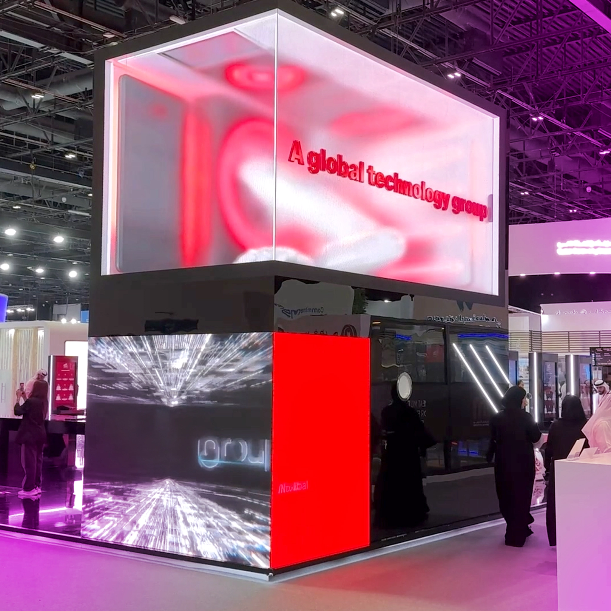 DigiComm event technology crew at a Dubai activation